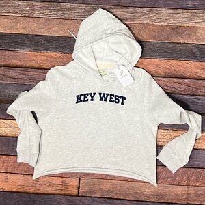 Key West, Florida League New Hoodie Gray Pullover Sweatshirt Travel Tourism